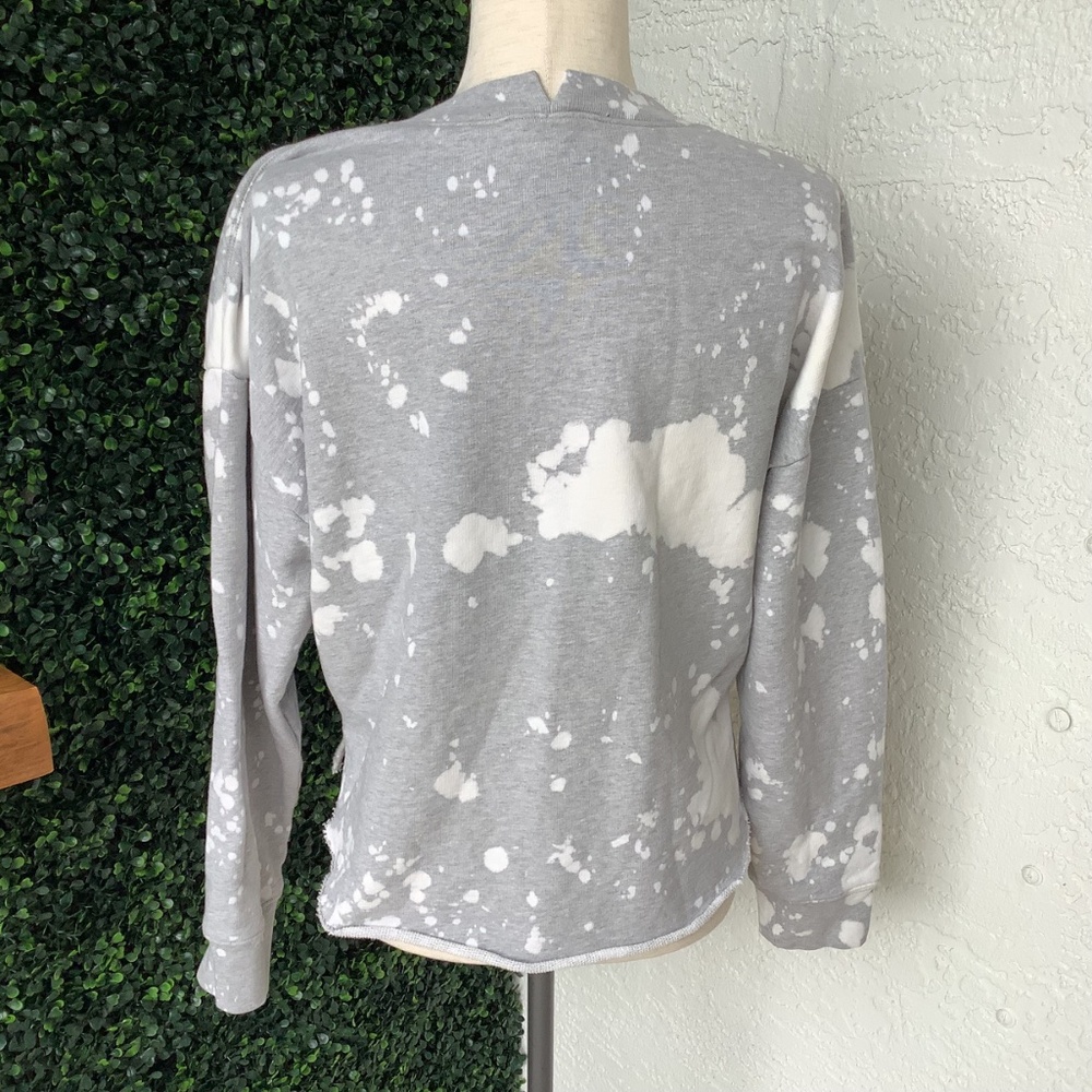 Frame SweatshirtEasy Shirttails Gris Heather Artsy Size Small - Picture 5 of 13